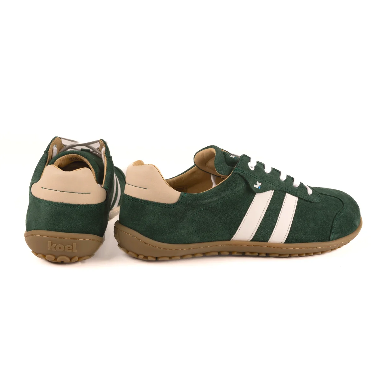 Men Sneakers Ilo Suede (green & white) - Image 3